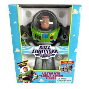 Disney Buzz Lightyear 12" Ultimate Talking Action Figure Think Way 62809 Tested